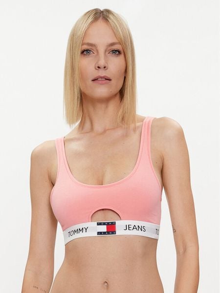 Tommy Jeans Figi klasyczne UW0UW04693 Różowy. Czerwone majtki damskie Tommy Jeans, z bawełny. Za 59.99 zł.