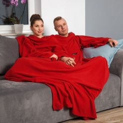 Froster Szlafrok kocyk dla pary Czerwony r. Uniwersalny. Czerwone szlafroki damskie Froster, uniwersalny, bez wzorów, bez ramiączek, bez kaptura. Za 169.00 zł.