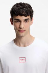 Koszulka męska do spania Hugo Loungewear Laze BIANCO (50525236-101) M. Białe piżamy męskie Hugo Boss, l, bez wzorów, z bawełny, bez kołnierzyka, bez ramiączek. Za 161.53 zł.
