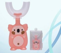 Szczoteczka Do zębów Kiddyz U1 Electric Tooth brush kids 2–6 years U shape soft silicone bristles + Dustproof case Pink (KIDD-U1-PI). Różowe szczoteczki elektryczne NoName. Za 27.83 zł.