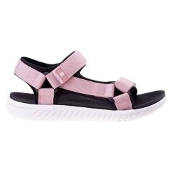Sandały damskie Hi-Tec Apodis Wo's - różowe, Rozmiar buta 37. Czerwone sandały damskie Hi-tec, bez wzorów, bez obcasa, bez zapięcia. Za 69.99 zł.