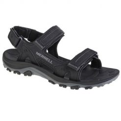Buty do chodzenia męskie Merrell Huntington Sport Convert. Czarne buty zimowe męskie Merrell, bez wzorów, z gumy, bez obcasa, bez zapięcia. Za 434.00 zł.