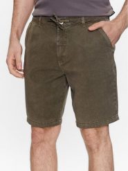 INDICODE Szorty materiałowe Vino 70-644 Khaki Regular Fit. Brązowe szorty męskie INDICODE, bez wzorów, z materiału. Za 179.99 zł.