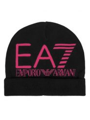 EA7 Emporio Armani Czapka 7X000006 AF11994 MC019 Czarny. Czarne czapki damskie EA7 Emporio Armani, na zimę, bez wzorów. Za 149.99 zł.