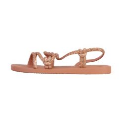 Sandały damskie Ipanema Solar Glow Sand. Czerwone sandały damskie Ipanema, bez wzorów, z materiału, bez obcasa, bez zapięcia. Za 152.35 zł.