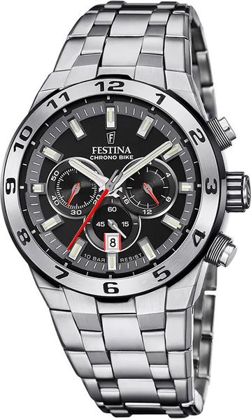 Zegarek Festina Zegarek męski Festina F20670-6 srebrny. Szare zegarki męskie Festina, bez wzorów, srebrne. Za 764.00 zł.