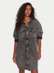 Roxy Sukienka jeansowa Tidal Moon ERJDD03009 Szary Relaxed Fit. Szare sukienki damskie Roxy, xl, bez wzorów, z bawełny, bez kołnierzyka, bez ramiączek, koszulowe. Za 309.99 zł.