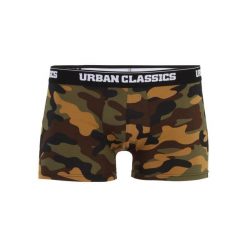 Bokserki Męskie Camo (zestaw 2 Sztuk). Brązowe bokserki męskie Urban Classics, bez wzorów. Za 84.99 zł.