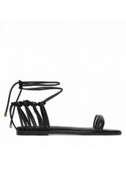 Patrizia Pepe Sandały 8X0102/L026-K103 Czarny. Czarne sandały damskie Patrizia Pepe, bez wzorów, ze skóry, bez obcasa, na płaskiej podeszwie, bez zapięcia. Za 919.99 zł.