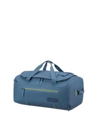 Torba podróżna American Tourister Duffle M. Niebieskie torby podróżne damskie American Tourister, bez wzorów, z materiału. Za 359.99 zł.