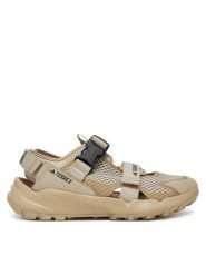 Adidas Sandały TERREX Hydroterra JI1030 Beżowy. Brązowe sandały męskie Adidas, bez wzorów, z materiału, bez zapięcia. Za 309.99 zł.