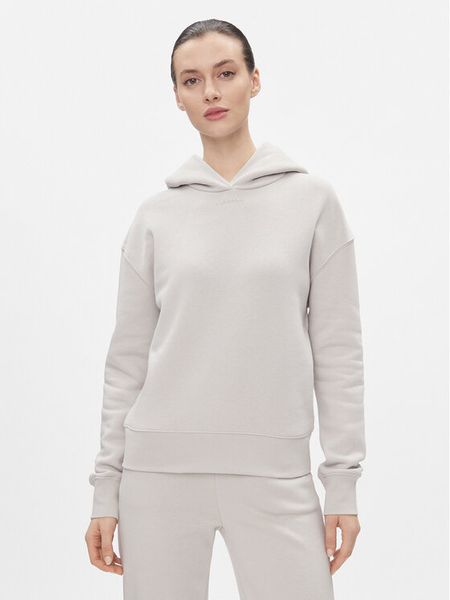 Calvin Klein Bluza Metallic Micro Logo K20K206960 Beżowy Relaxed Fit. Brązowe bluzy damskie Calvin Klein, s, bez wzorów, z syntetyku, bez ramiączek, bez kaptura. Za 299.99 zł.