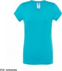 JHK TSRLCMFP - Bluzka z krótkim rękawem - turkusowy 2XL. Niebieskie bluzki damskie JHK, xl, bez wzorów, bez kołnierzyka, bez ramiączek. Za 15.16 zł.