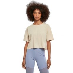 Koszulka damska Urban Classics Oversized GT. Brązowe bluzki damskie Urban Classics, bez wzorów, bez kołnierzyka, bez ramiączek. Za 91.50 zł.