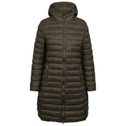 Kurtka Damska Dorothea Padded Jacket. Zielone kurtki sportowe damskie Trespass, bez wzorów, z puchu, bez ramiączek, bez kaptura, trekkingowe. Za 330.99 zł.