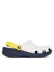 Crocs Klapki Retro Sport Classic Clog 211281 Biały. Białe klapki męskie Crocs, bez wzorów, z tworzywa sztucznego, bez zapięcia. Za 189.99 zł.