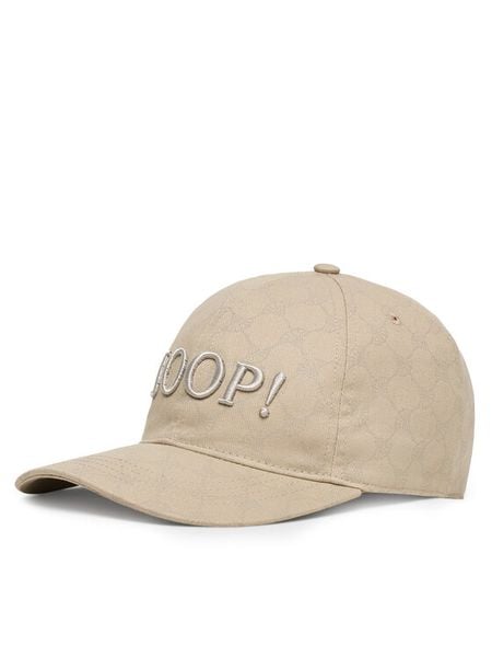 JOOP! Czapka z daszkiem 10017886 Beżowy. Brązowe czapki damskie JOOP!, bez wzorów, z bawełny. Za 169.99 zł.