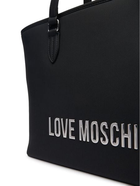 LOVE MOSCHINO Torebka JC4190PP1OKD000B Czarny. Czarne shopperki damskie Love Moschino, bez wzorów, ze skóry, bez dodatków. Za 1,049.00 zł.