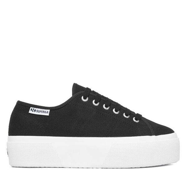 Tenisówki Superga. Czarne trampki i tenisówki damskie Superga, bez wzorów, bez zapięcia. Za 165.99 zł.