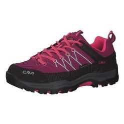 Buty juniorskie CMP Rigel Low Wp. Czerwone obuwie trekkingowe damskie CMP, bez zapięcia. Za 229.99 zł.