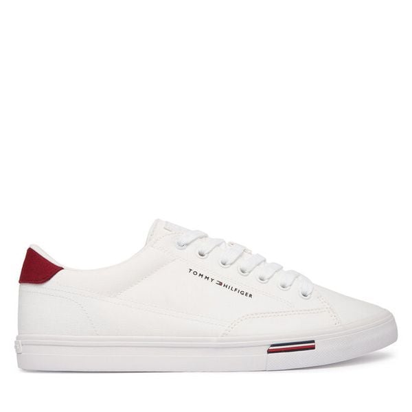 Tenisówki Tommy Hilfiger. Białe trampki męskie Tommy Hilfiger, bez wzorów, bez zapięcia. Za 175.99 zł.