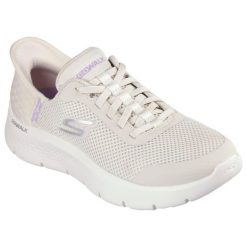 Buty sportowe Skechers Go Walk Flex Grand. Białe obuwie sportowe damskie Skechers, bez wzorów, z materiału, bez zapięcia, trekkingowe, Skechers Sport. Za 390.00 zł.