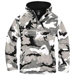 Kurtka kangurka męska Brandit Zimowa Windbreaker Urban (Metro). Białe kurtki sportowe męskie Brandit, na zimę, m, bez wzorów, z polaru, bez kaptura, rowerowe. Za 241.95 zł.