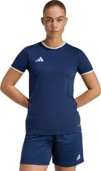 Koszulka damska adidas Entrada 26 Jersey granatowa JZ2500 L. Bluzki damskie Adidas, l, bez wzorów, z jersey, bez kołnierzyka, bez ramiączek. Za 86.34 zł.