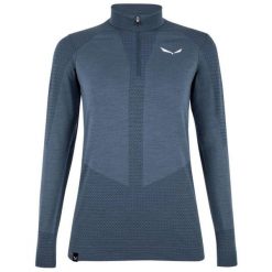 Bielizna termoaktywna damska Salewa Zebru Med Warm AMR W 1/2 Z TEE. Niebieskia bielizna sportowa damska Salewa, l, bez wzorów. Za 425.55 zł.