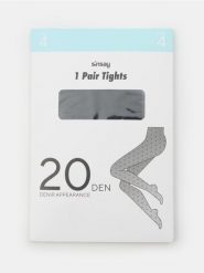 Rajstopy ze wzorem 20 DEN - czarny. Czarne rajstopy i pończochy Sinsay, bez wzorów. Za 12.99 zł.