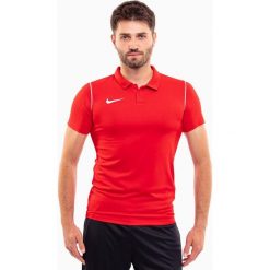 Koszulka sportowa męska Nike M Dry Park 20 Polo. Czerwone koszulki sportowe męskie Nike, m, bez wzorów, bez ramiączek, do piłki nożnej. Za 85.00 zł.
