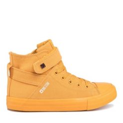 Trampki Big Star Shoes. Żółte trampki i tenisówki damskie BIG STAR SHOES, bez wzorów, bez zapięcia. Za 109.99 zł.