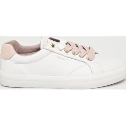 Gant - Buty Baltimore. Białe obuwie sportowe damskie GANT, bez wzorów, z gumy, z okrągłym noskiem, bez zapięcia. W wyprzedaży za 339.90 zł.