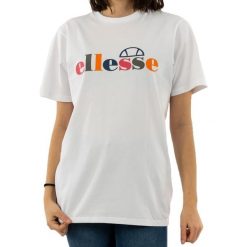 Koszulka T-shirt Ellesse Rialzo - Damska. Białe bluzki damskie Ellesse, bez wzorów, z bawełny, bez kołnierzyka, bez ramiączek. Za 83.60 zł.
