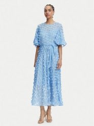 Joseph Ribkoff Sukienka koktajlowa 261738 Błękitny Regular Fit. Niebieskie sukienki damskie Joseph Ribkoff, bez wzorów, z syntetyku, wizytowe, bez kołnierzyka, bez ramiączek. Za 1,419.00 zł.