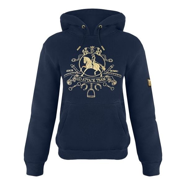Bluza jeździecka JD ATTACK Royal. Brązowe bluzy damskie JD ATTACK, l, bez wzorów, z bawełny, eleganckie, bez ramiączek, bez kaptura. Za 229.00 zł.