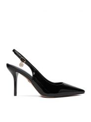 Nine West Szpilki CEO-CD25-316-1 Czarny. Czarne szpilki damskie Nine West, bez wzorów, ze skóry, bez obcasa, na szpilce, bez zapięcia. Za 229.99 zł.