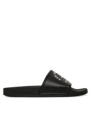 KARL LAGERFELD Klapki Kondo 2.0 KL80908A Czarny. Czarne klapki damskie KARL LAGERFELD, bez wzorów, z tworzywa sztucznego, bez obcasa, bez zapięcia. Za 399.99 zł.