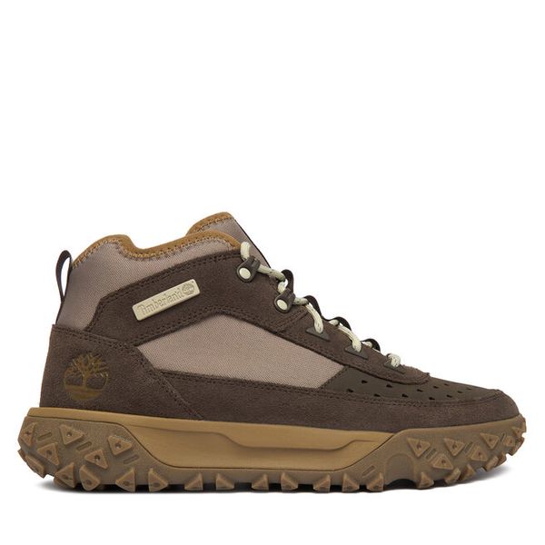Trekkingi Timberland. Brązowe botki męskie Timberland, bez wzorów, bez obcasa, bez zapięcia. Za 559.99 zł.