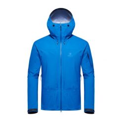 Kurtka turystyczna męska Blackyak HARIANA Gore-Tex przeciwdeszczowa. Niebieskie kurtki męskie BLACK YAK, m, bez wzorów, z gore-texu, sportowe, bez kaptura. Za 699.99 zł.