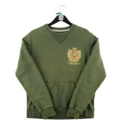 Second life - Sweter męski Polo Ralph Lauren khaki - Stan bardzo dobry. Zielone swetry męskie Ralph Lauren, l, bez wzorów, z dresówki, eleganckie, bez kołnierzyka, bez ramiączek. Za 170.36 zł.