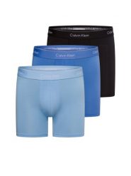 Calvin Klein Bokserki w 3-paku Mężczyźni Bawełna niebieski|czarny, L. Czarne bokserki męskie Calvin Klein, bez wzorów, z bawełny. Za 199.95 zł.
