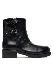 MICHAEL Michael Kors Botki Darrington 40F5DTFE5L Czarny. Czarne botki damskie MICHAEL Michael Kors, bez wzorów, ze skóry, bez obcasa, na płaskiej podeszwie, bez zapięcia. Za 959.99 zł.