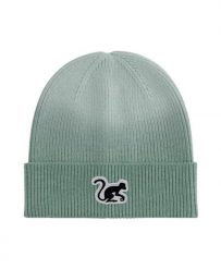 Czapka beanie – haftowane logo / gradient / rozmiar uniwersalny (zielona). Zielone czapki damskie SURF MONKEY, z aplikacjami, z dzianiny. Za 139.95 zł.