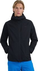 Kurtka męska 4F M503 czarna 4FWAW25TSOFM503 20S M. Czarne kurtki męskie 4F, m, bez wzorów, bez kaptura. Za 605.14 zł.