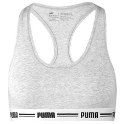 Biustonosz Sportowy Damski Racerback. Czarne bielizna sportowa damska Puma, l, bez wzorów. Za 126.99 zł.