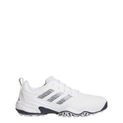 Buty Codechaos 25 Spikeless Golf. Białe swetry męskie Adidas, bez wzorów, z materiału, bez kołnierzyka, bez ramiączek. Za 699.00 zł.