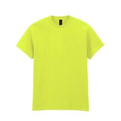 Ciężka Bawełniana Koszulka Unisex Dla Dorosłych. Zielone bluzki damskie GILDAN, m, bez wzorów, z bawełny, sportowe, bez kołnierzyka, bez ramiączek. Za 30.99 zł.