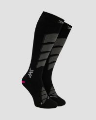 Skarpety unisex X-Socks Ski Anatomix Merino Otc Black B120. Czarne skarpetki damskie X-Socks, bez wzorów, z wełny. Za 259.99 zł.