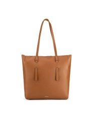 JENNY Torebka JNY-S-001-07 Brązowy. Brązowe shopperki damskie Jenny, bez wzorów, z tworzywa sztucznego, bez dodatków. Za 149.99 zł.